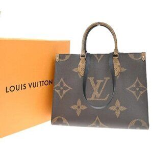 LOUIS VUITTON OnTheGo MM 2Way Hand Bag Monogram Reverse Brown M45321 354RF989
